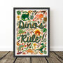 Dino's Rule Kids Wall Art Print, thumbnail 9 of 10