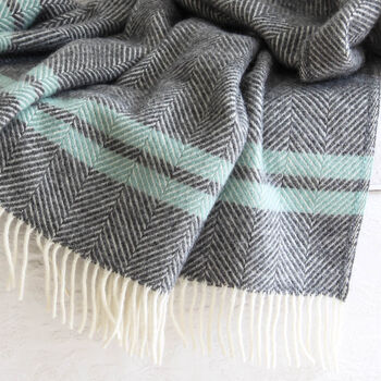 St Ives Stripe Wool Throw By Marquis & Dawe | notonthehighstreet.com