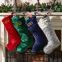 Personalised Velvet Christmas Stockings, thumbnail 1 of 8