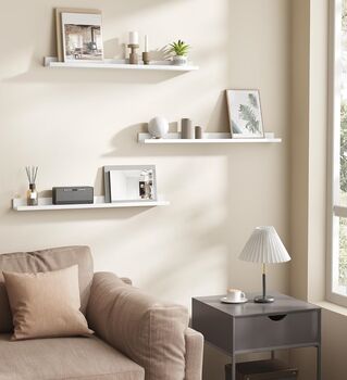 Set Of Two/Three Floating Shelves High Gloss Finish, 4 of 12