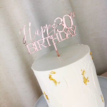 Any Age Happy Birthday Cake Topper, 2 of 7