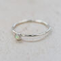 Sterling Silver Birthstone Stacking Ring, thumbnail 10 of 12