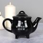 Witches Brew Black Ceramic Tea Pot, thumbnail 1 of 3