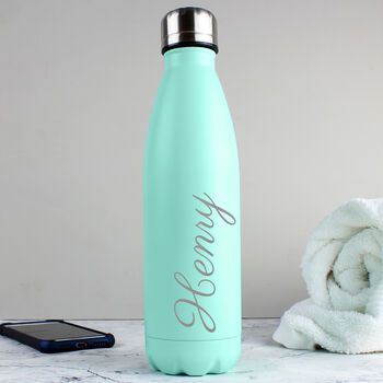Personalised Coloured Insulated Drinks Bottle, 2 of 10