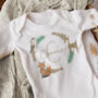 Woodland Personalised Initial Baby Outfit, thumbnail 1 of 7