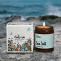 Sea Salt Scented Natural Wax Candle, thumbnail 2 of 3