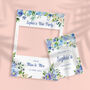 Hen Party Blue Floral Serene Sign And Photobooth Frame, thumbnail 3 of 4