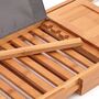 Extendable Luxury Bamboo Bathtub Caddy Bath Tray, thumbnail 2 of 5