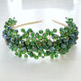 Vibrant Green Crystal Headband, thumbnail 2 of 6