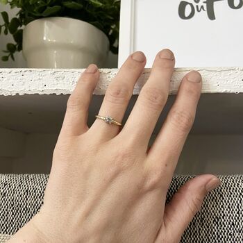 'Giselle' Salt And Pepper Diamond Engagement Ring, 4 of 11