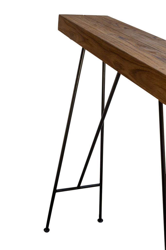 Natural Teak Root Narrow Drinks Console Table By The Orchard Furniture