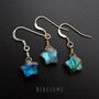 Labradorite Crystal Star Earrings, thumbnail 3 of 8