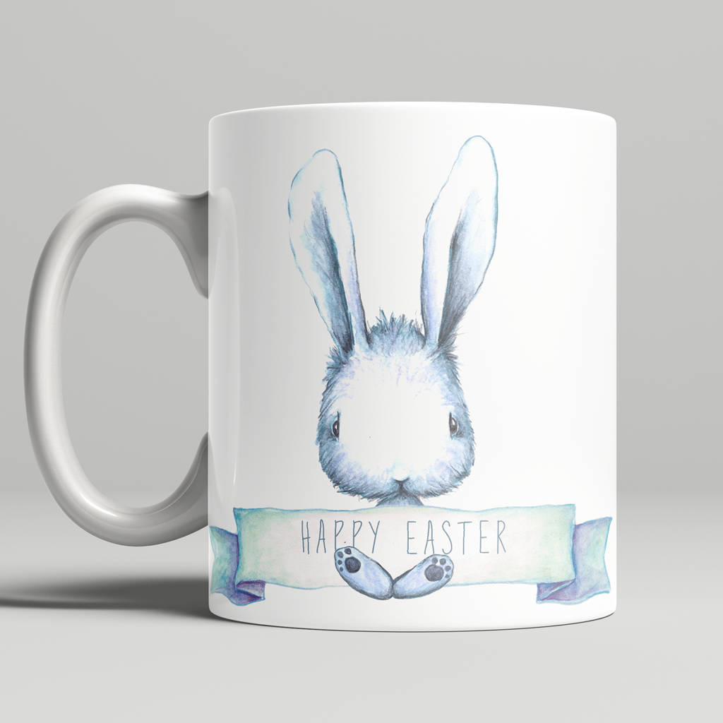 Personalised Easter Bunny Mug By Donna Crain | notonthehighstreet.com