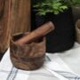 Oiled Acacia Wood Pestle And Mortar, thumbnail 1 of 4