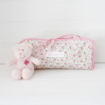 Personalised Wipe Clean Baby Changing Bag And Mat, 2 of 8