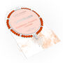 Carnelian And Silver Beads Healing Crystals Bracelet Gift, thumbnail 1 of 6