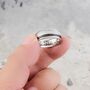 Personalised Band Ring, Two Tone Silver And Black Engraved Ring, thumbnail 1 of 11