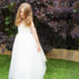 Narnia In White Flower Girl Dress, thumbnail 3 of 11