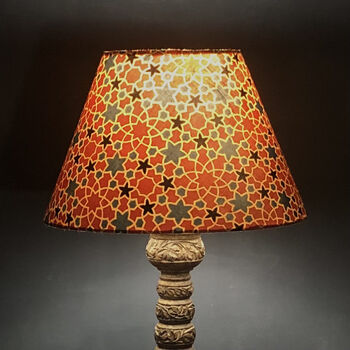 Indian Block Print Tapered Lampshade, 4 of 7