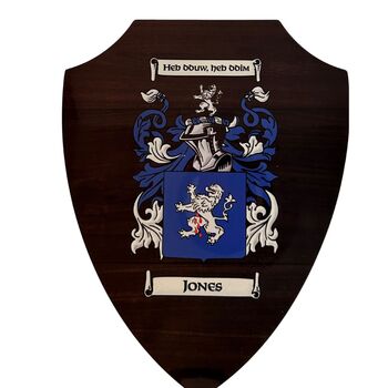Wooden Shield With Full Colour Coat Of Arms, 8 of 8