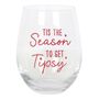 Season To Get Tipsy Stemless Glass, thumbnail 1 of 6