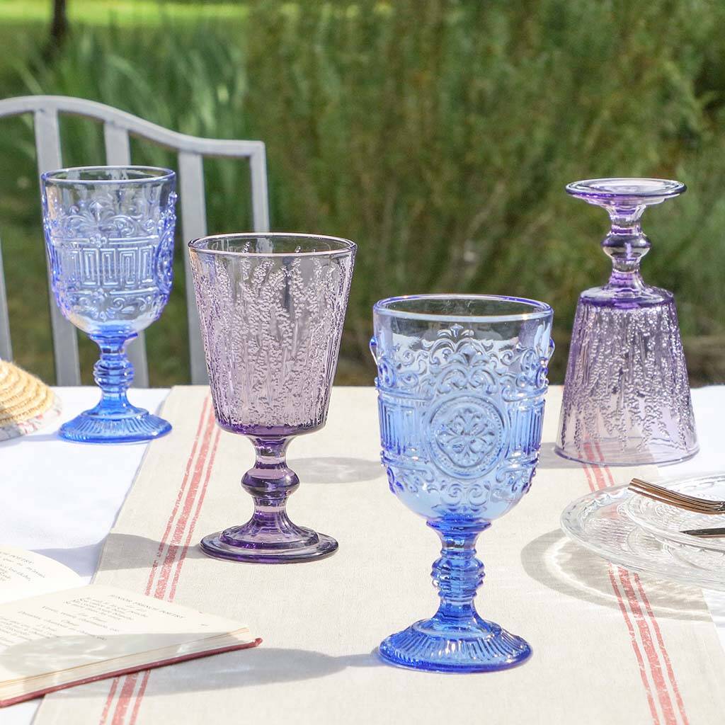 Luxury Footed Glass Wine Goblets, 1 of 3