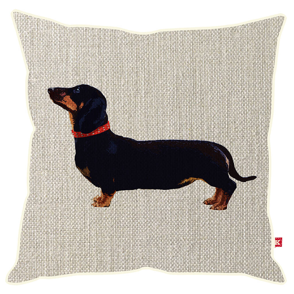 Dachshund Decorative Cushion Four Different Varieties By Keylime Design