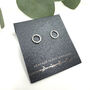 Sterling Silver Circle Stud Earrings, thumbnail 1 of 4