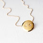 Cute As A Button Gold Necklace, thumbnail 4 of 11