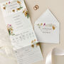 Sunflower Concertina Wedding Invitations, thumbnail 1 of 4