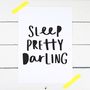 Sleep Little Darling New Baby Print, thumbnail 2 of 5