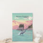 Kenai Fjords National Park USA Travel Poster Art Print, thumbnail 3 of 8