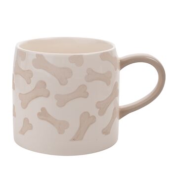 Stoneware Dog Bone Mug – Dog Lover Gift, 3 of 6