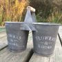 Zinc Twin Planter With Handle, thumbnail 5 of 5