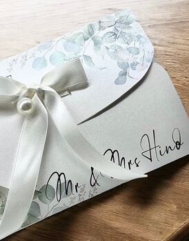 Personalised Wedding Gift Wallet, Money Or Voucher Envelope, 7 of 7