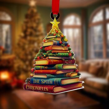 Book Christmas Tree Decoration, 5 of 9