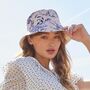 Beth Bucket Hat Blooming Toile Blue, thumbnail 1 of 4