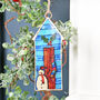 Blue Beach Hut Christmas Tree Decoratrion, Two Sizes, thumbnail 3 of 3