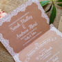 Lace Wedding Invitations Sample, thumbnail 2 of 8