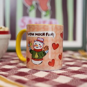 Snow Much Fun Mug – Cute Christmas Snowman Cup, 2 of 5