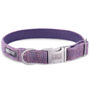 Mia's Purples And Pinks Harris Tweed Dog Collar, thumbnail 2 of 4