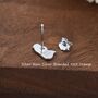 Alice In Wonderland Stud Earrings In Sterling Silver, thumbnail 6 of 11