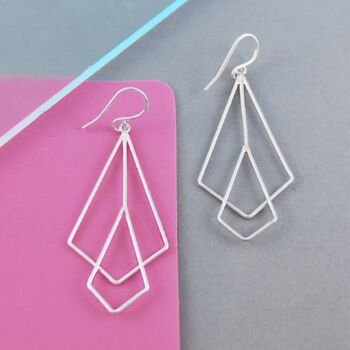 Art Deco Gold Vermeil Dangle Earrings, 4 of 5