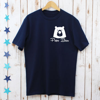 Papa Bear And Baby Bear Matching T Shirt Set, 3 of 7