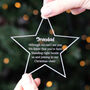 Personalised Christmas Star Memorial Bauble, thumbnail 2 of 4