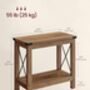 Two Tier Side Table End Table Shelf, thumbnail 2 of 6