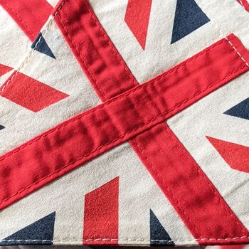 Kings Coronation Union Jack Street Party Cotton Bunting, 3 of 5