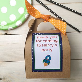 Personalised Space Baking Kit Party Bag, 2 of 2