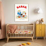 Babar Family Picnic Nursery Art Print, thumbnail 2 of 4