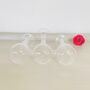 Glass Flower / Bud Vase ~ Set Of Three, thumbnail 7 of 8